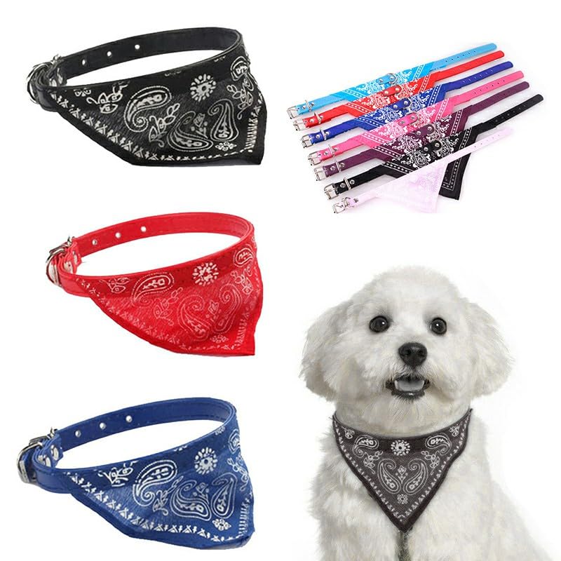 Chic Black Bandana Collar – Stylish & Lightweight Accessory for Small Dogs and Cats | Comfortable Everyday Wear