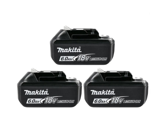 Makita 18V LXT BL1860B 6.0Ah Li-ion Battery Set – 3 Pack
